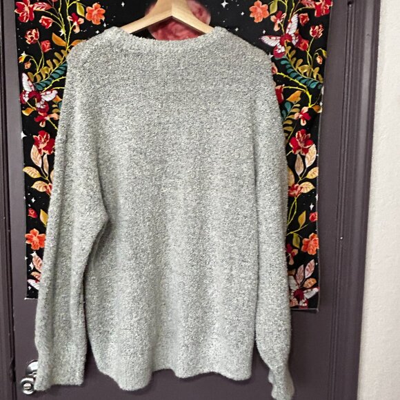 Old Navy Boucle Sweater Light Gray XL - Picture 3 of 5